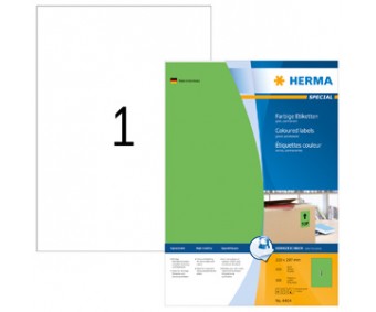 Rohelised kleebisetiketid Herma - 210x297mm, 100 lehte